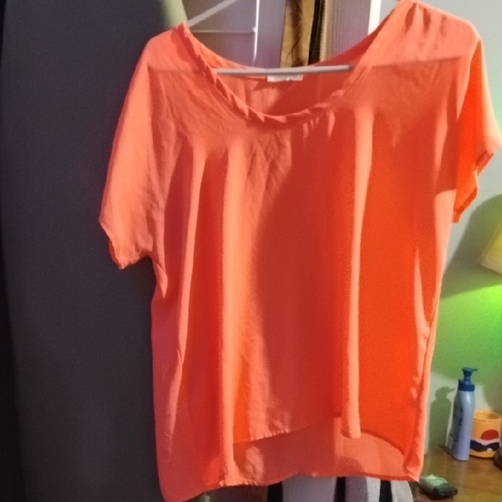 Soprano Orange Boxy Short Sleeve T-Shirt